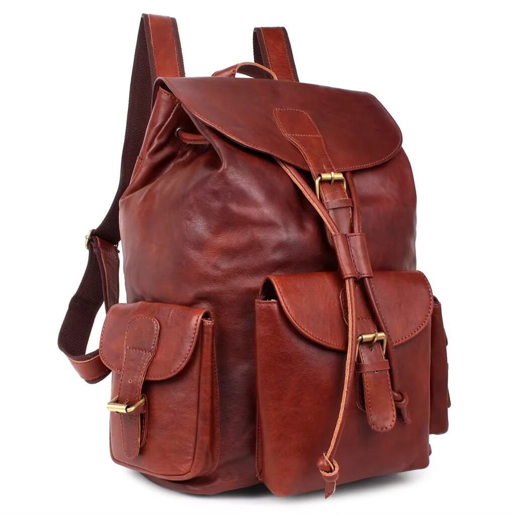 High Quality Women Vintage Full Grain Cowhide Leather Office Laptop College Backpack Article: BPKW-FL014