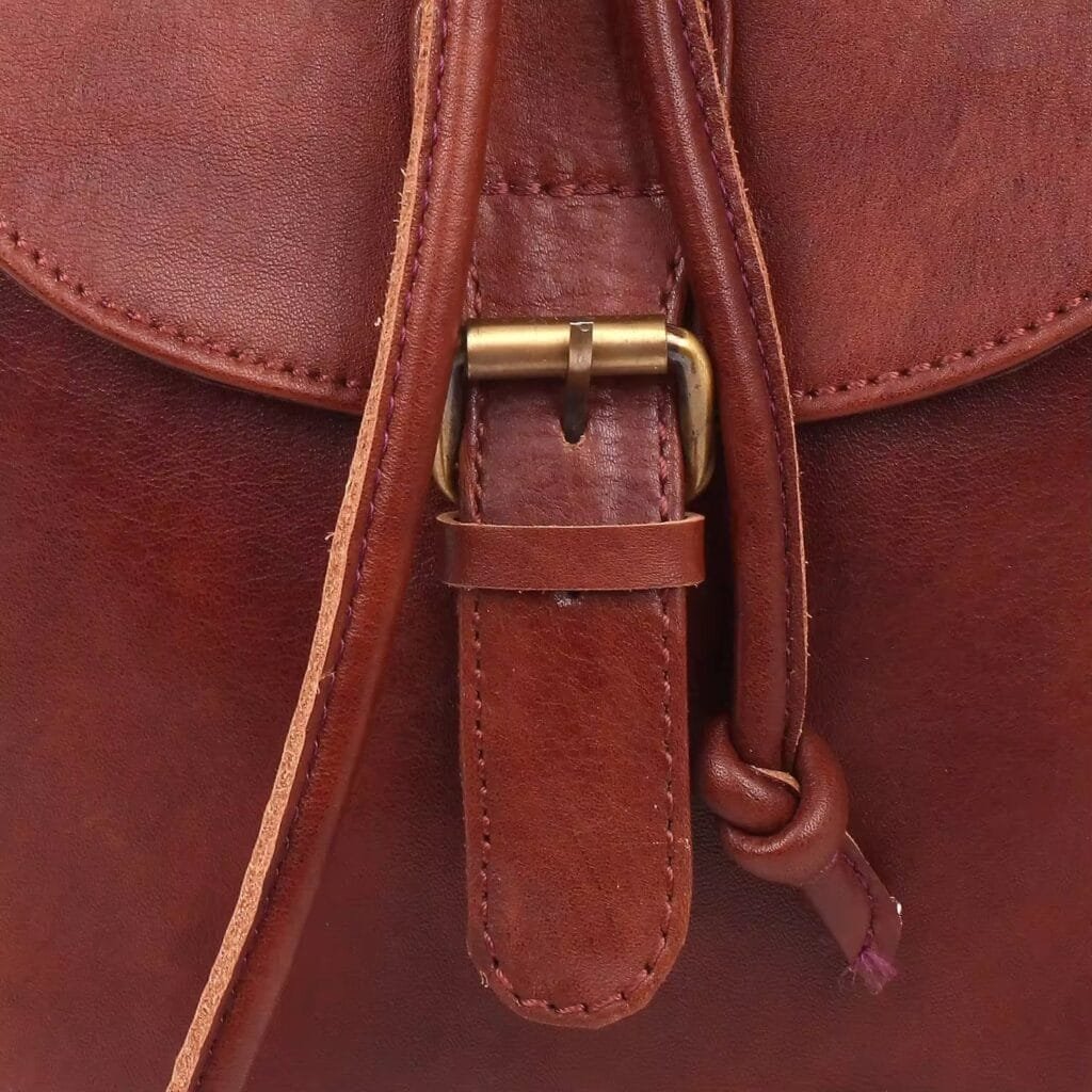 High Quality Women Vintage Full Grain Cowhide Leather Office Laptop College Backpack Article: BPKW-FL014 - Image 4