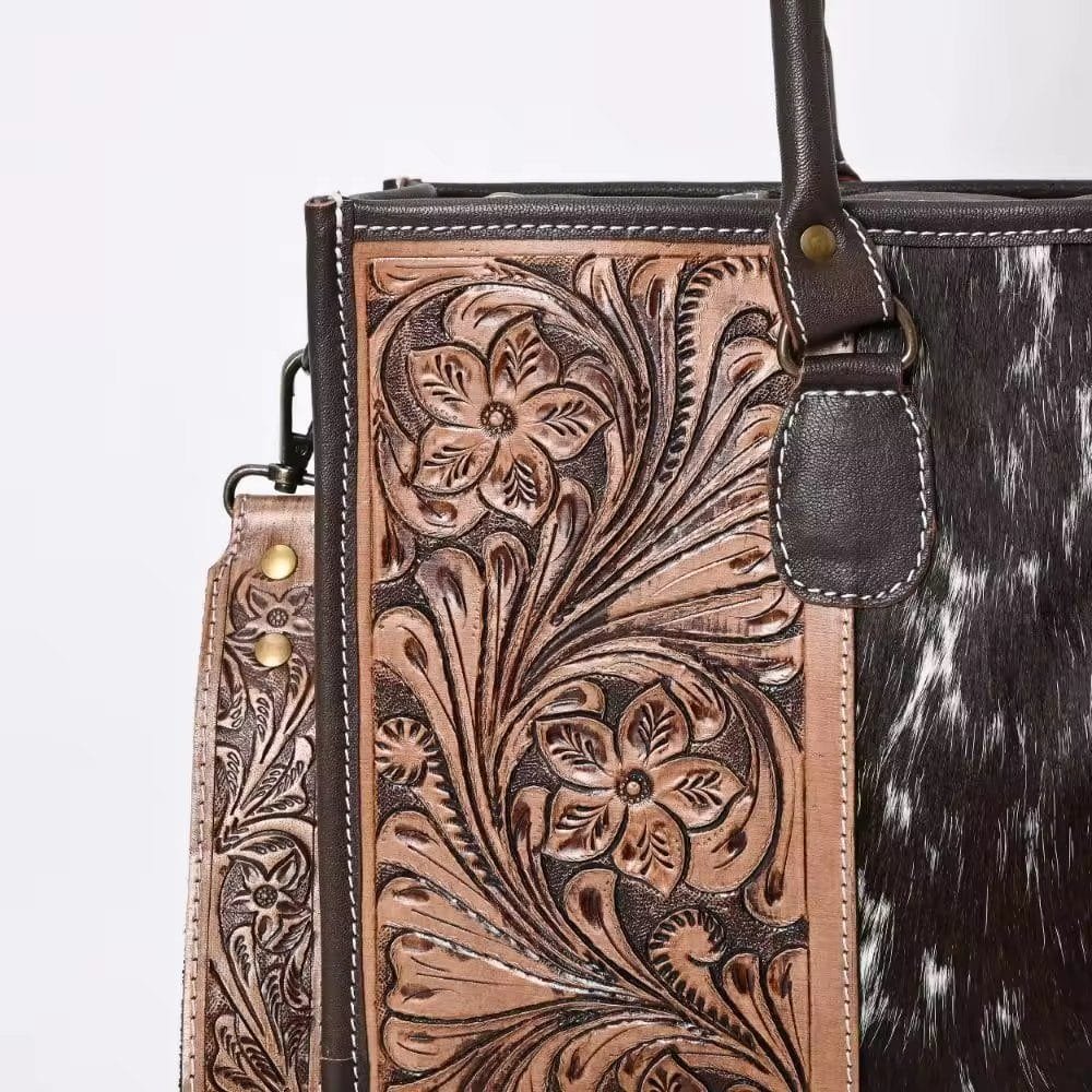 Tote Bag for Women Large Shoulder Handbag Work Full Grain Cowhide Leather Article: HT-FL018 - Image 5