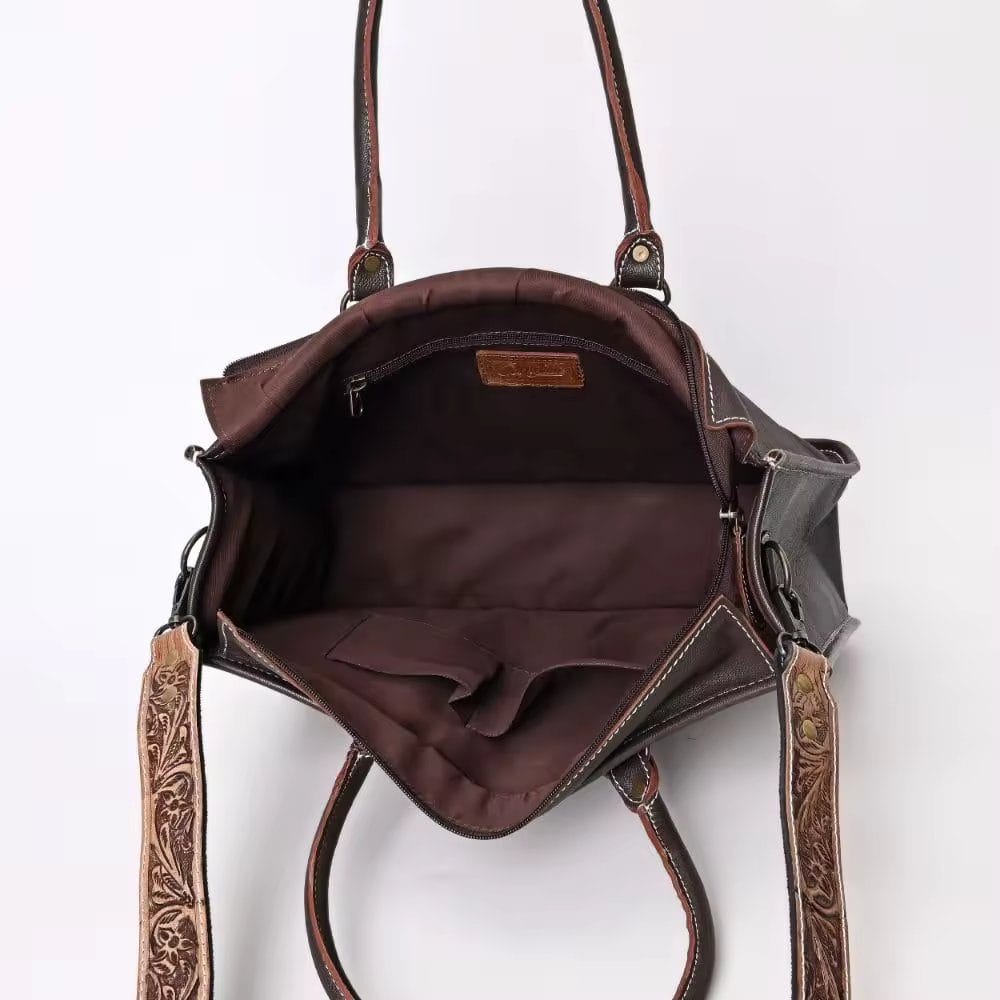 Tote Bag for Women Large Shoulder Handbag Work Full Grain Cowhide Leather Article: HT-FL018 - Image 4
