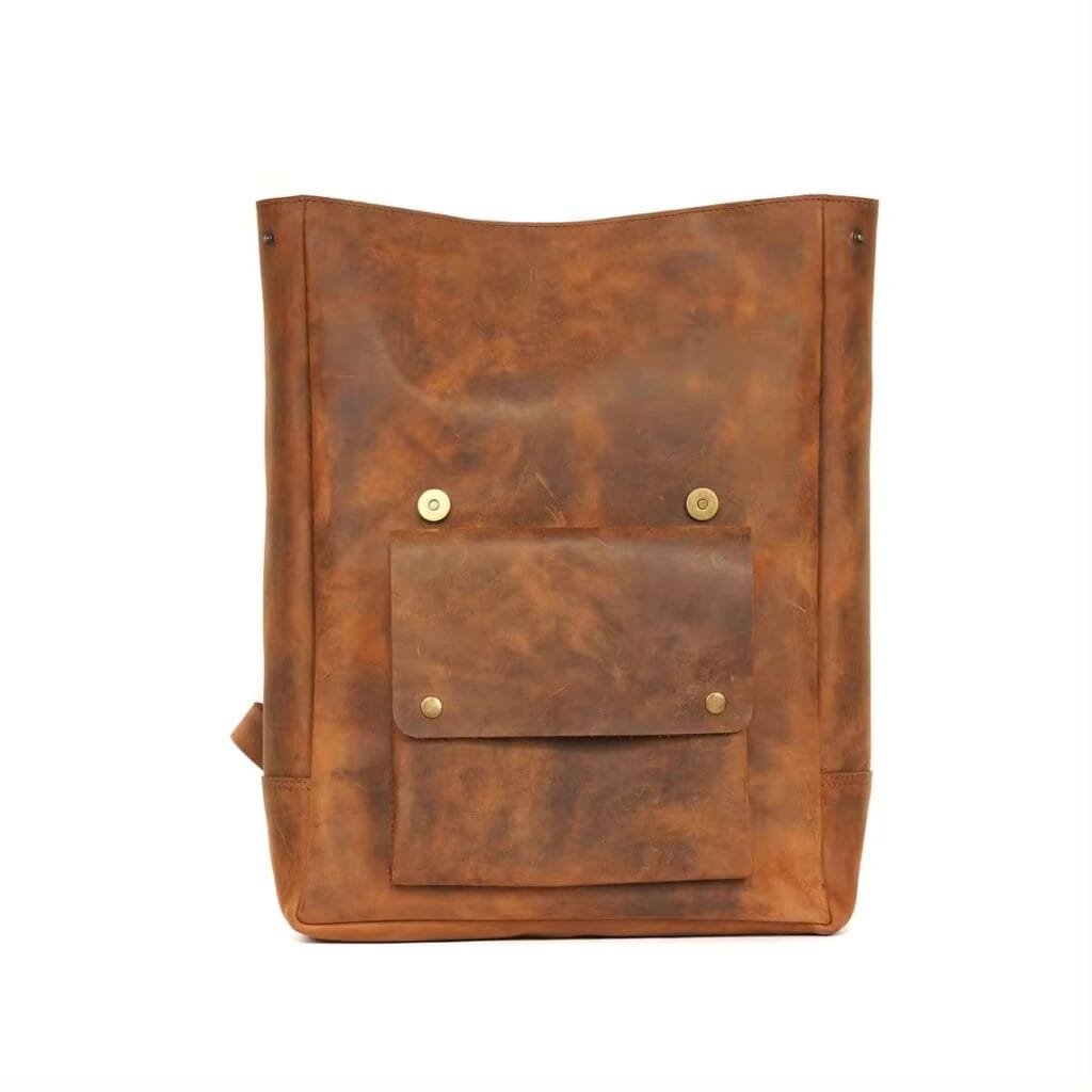 High Quality Women Vintage Full Grain Cowhide Leather Office Laptop College Backpack Article: BPKW-FL012