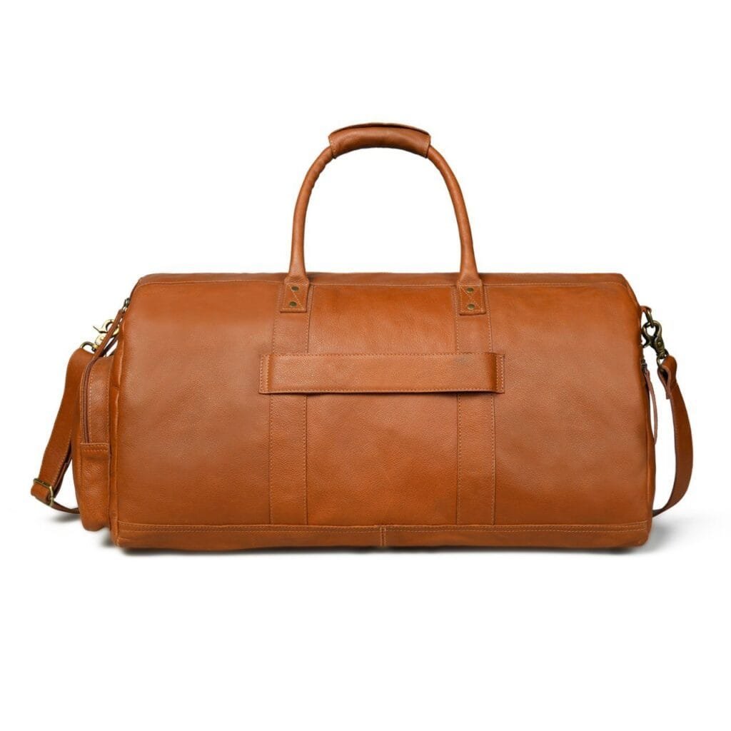 Cowhide Full Grain Leather Duffle Bag for Men - Image 4