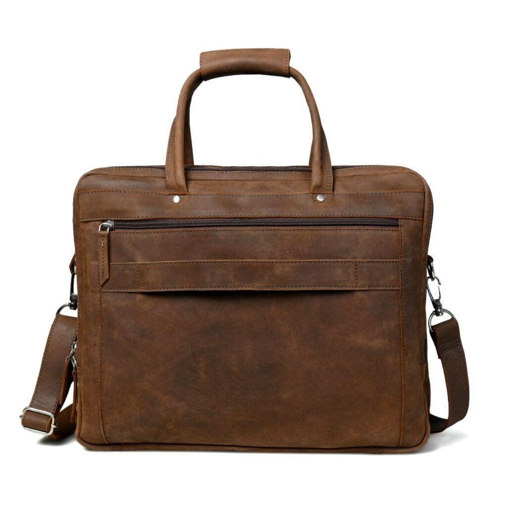 Full Grain Cowhide Leather Briefcase for Men