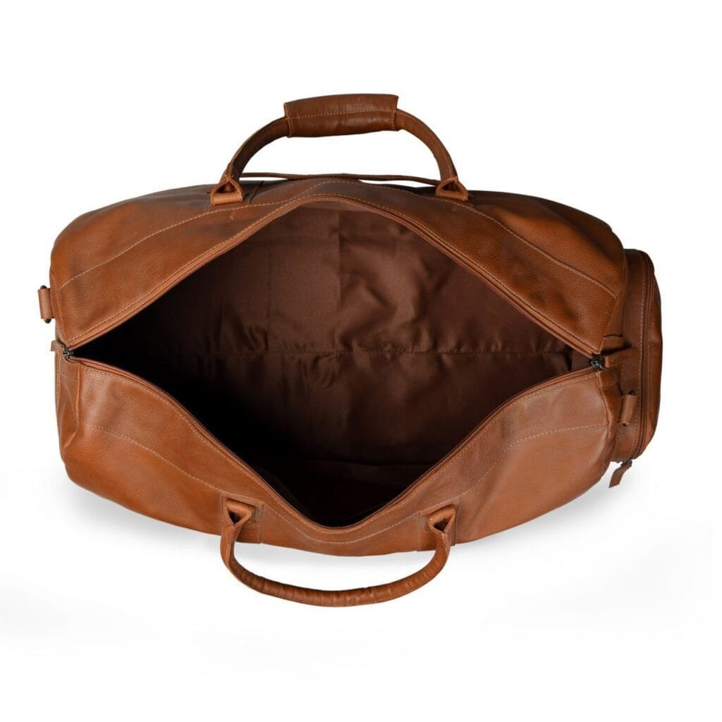 Cowhide Full Grain Leather Duffle Bag for Men - Image 7